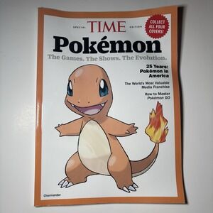 Pokemon Charmander Cover Time Magazine Special Edition 25 Years Of Pokemania